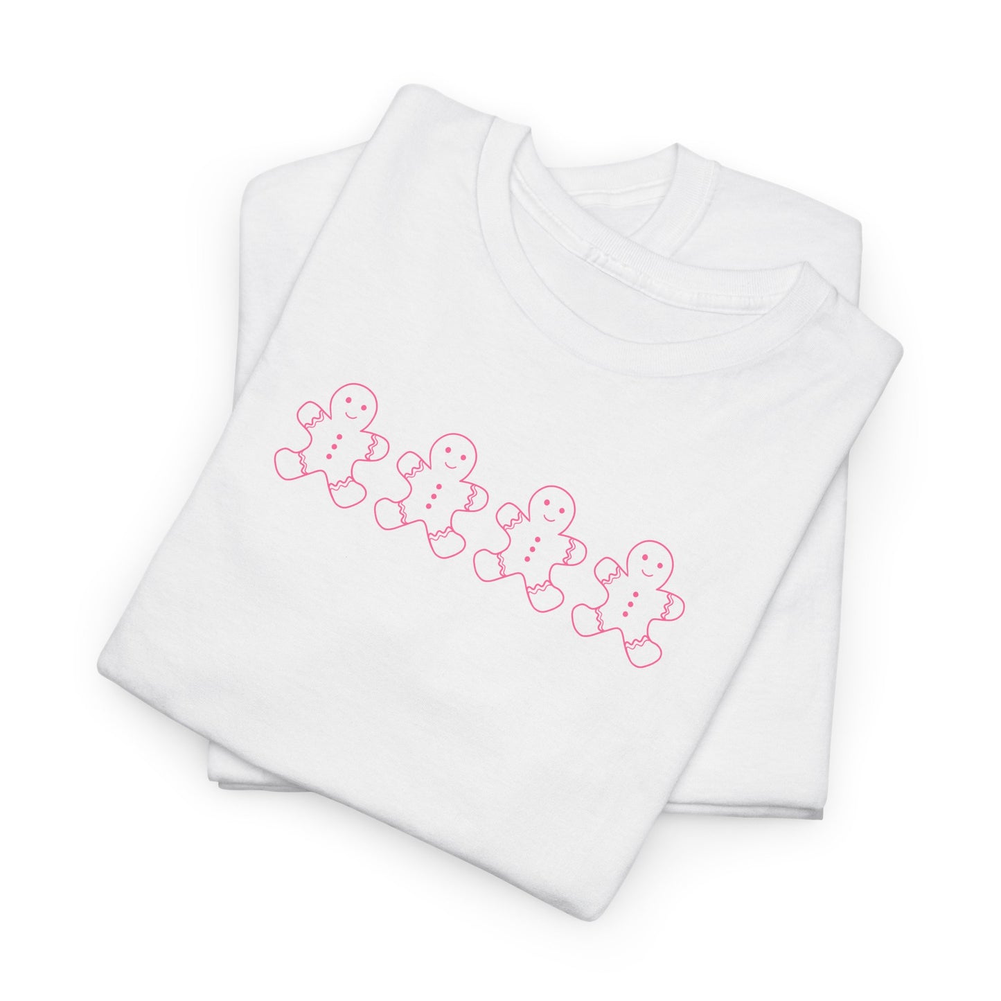 Pink Gingerbread Men Unisex Tee