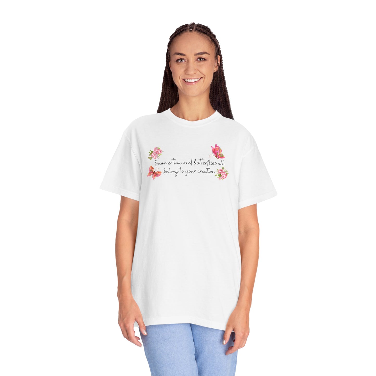 Summertime & Butterflies Comfort Colors Tee