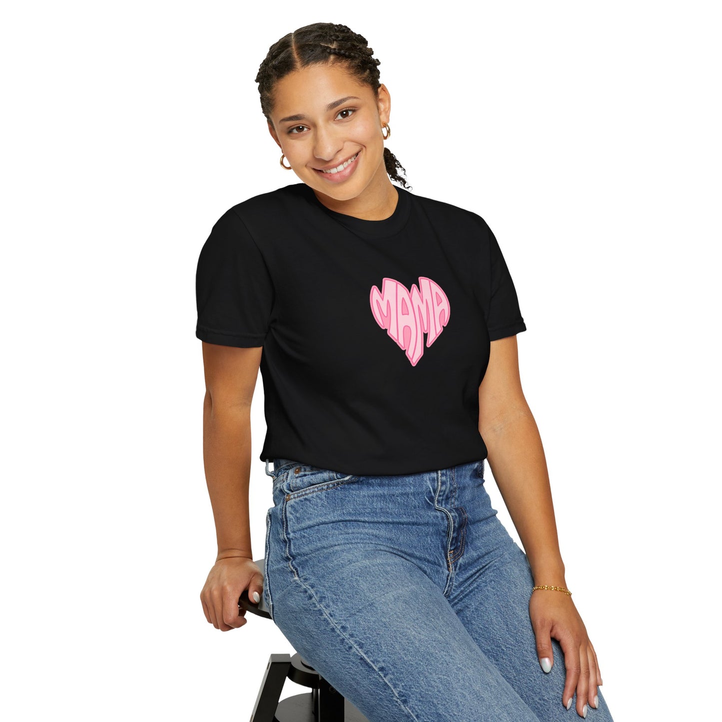 Mama Heart Comfort Colors Tee