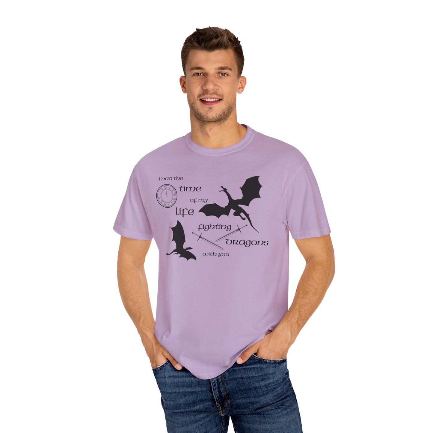 Fighting Dragons With You Comfort Colors Tee