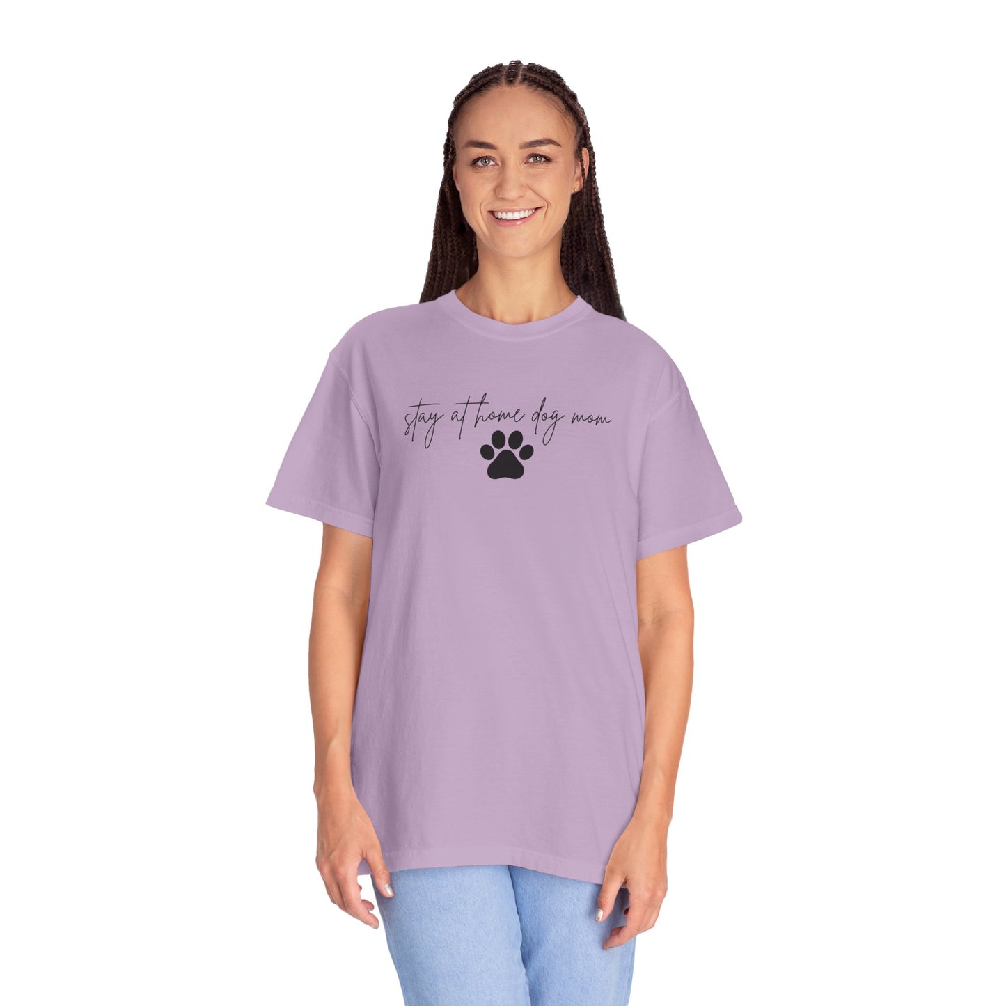 Stay at Home Dog Mom Comfort Colors Tee