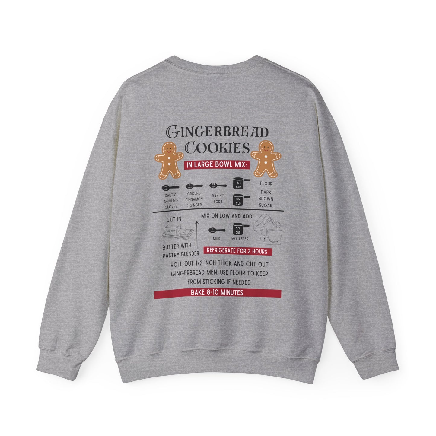 Gingerbread Cookie Recipe Unisex Crewneck