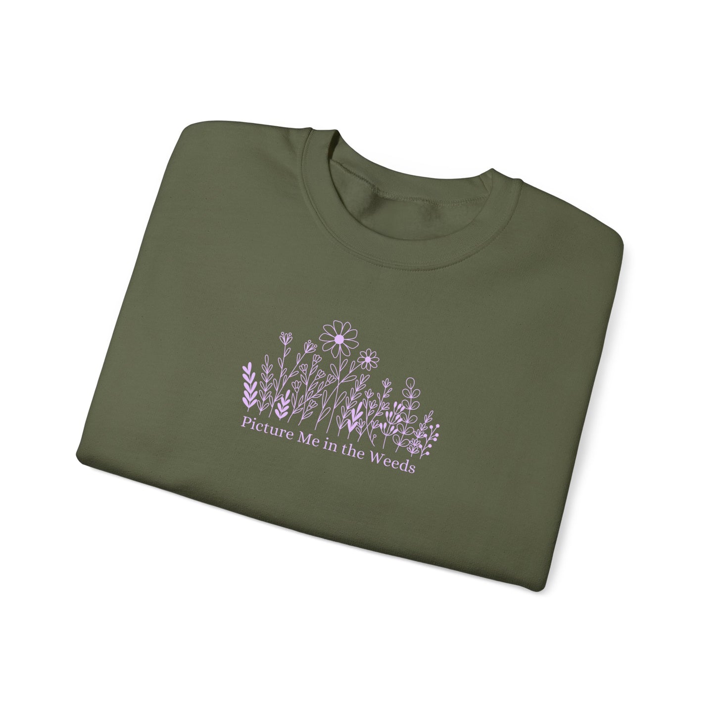 Picture Me In The Weeds Crewneck Sweatshirt
