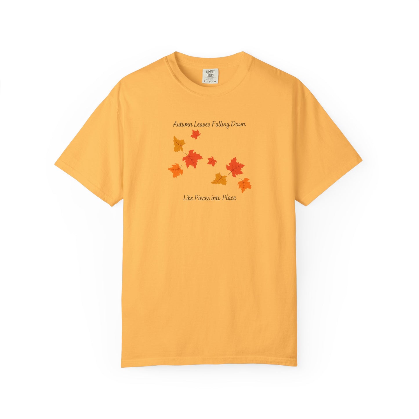 Autumn Leaves Falling Down Comfort Colors Tee