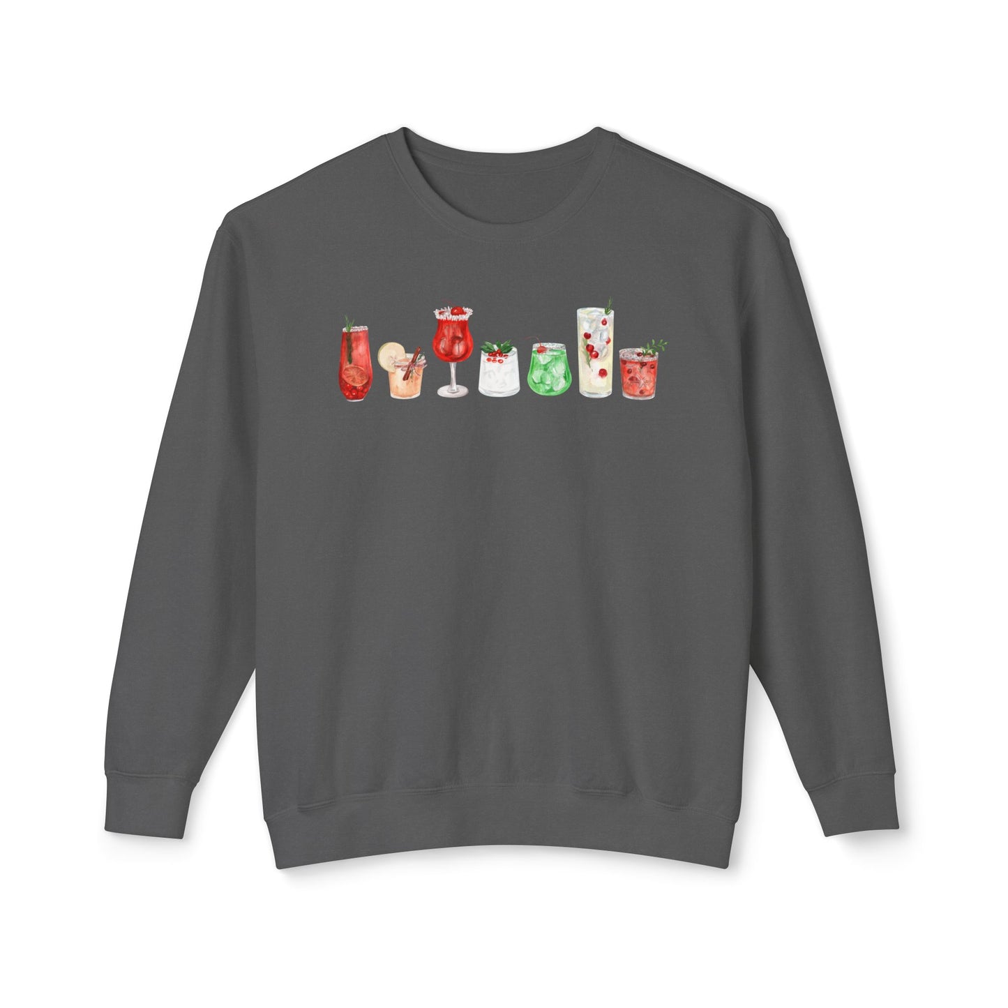 Christmas Cocktails Comfort Colors Sweatshirt