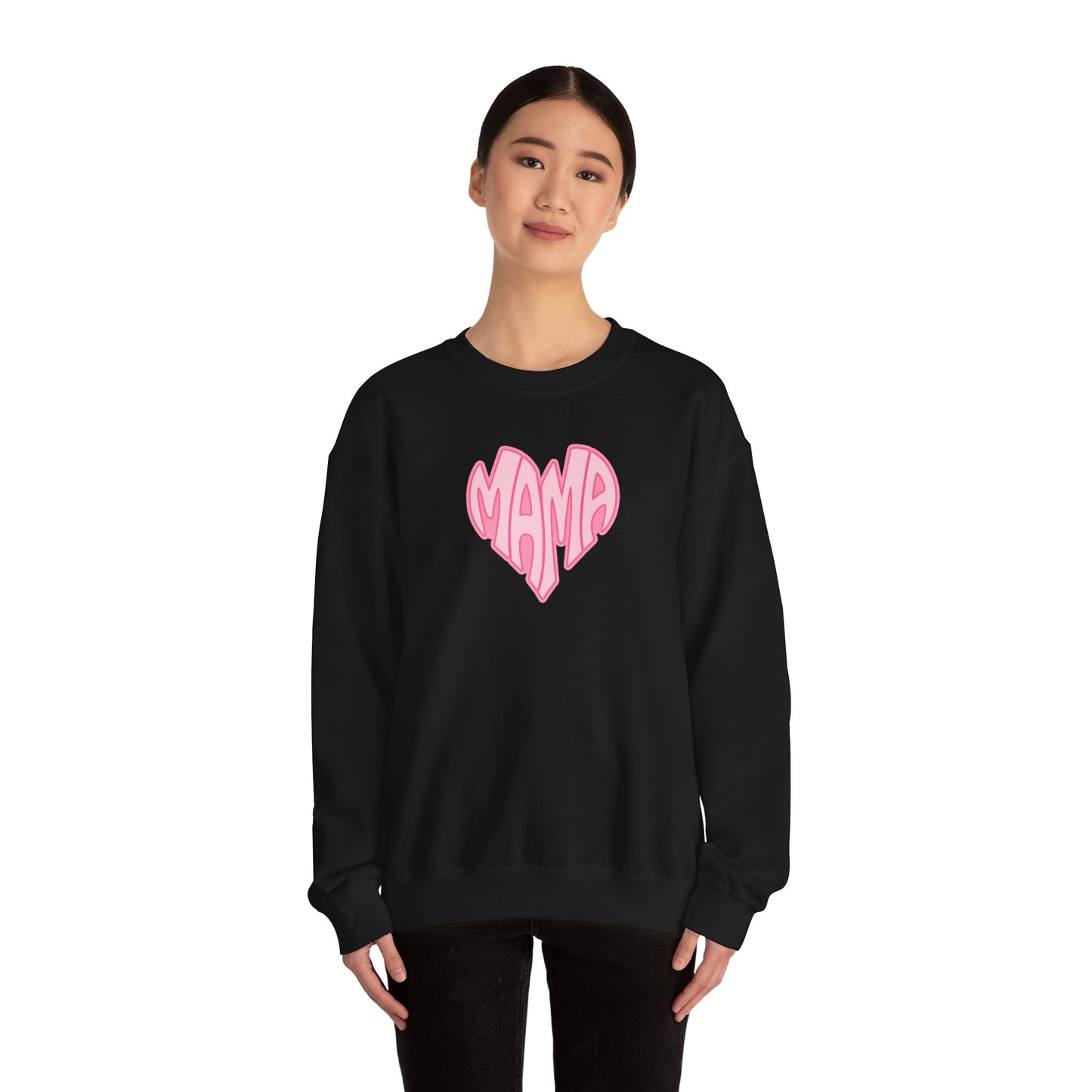 Mama Heart Crewneck Sweatshirt