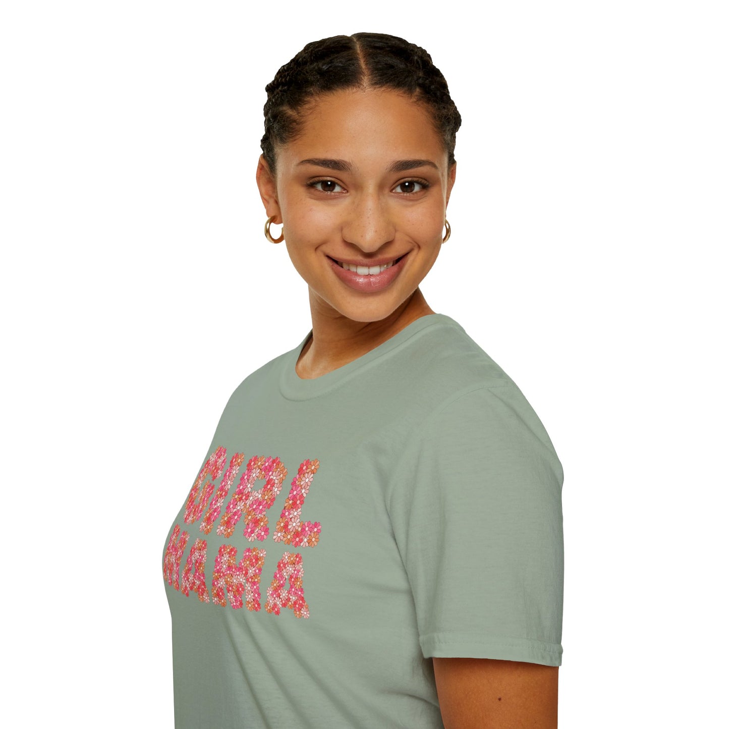 Girl Mama Retro Floral Soft Style Tee