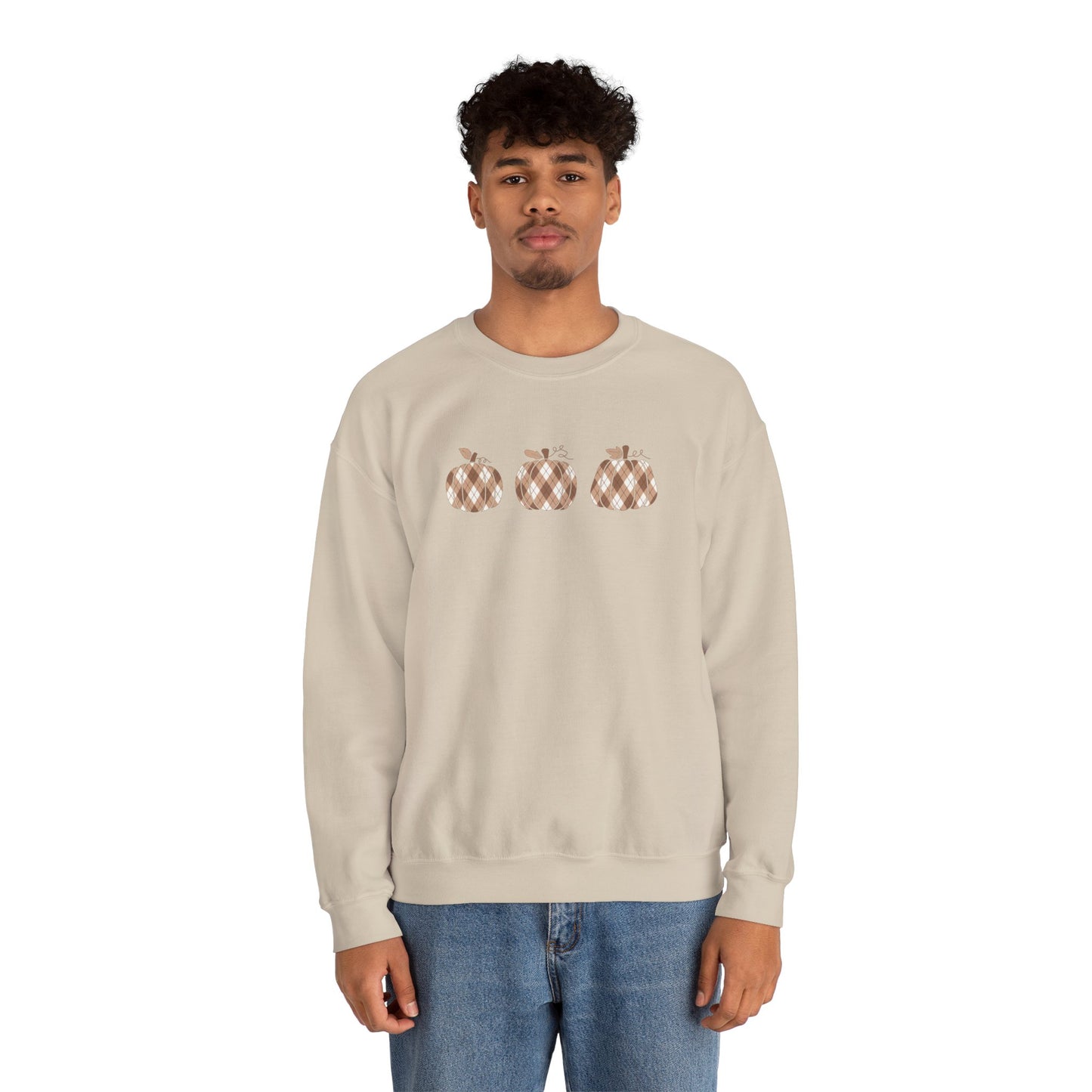 Plaid Pumpkins Unisex Crewneck