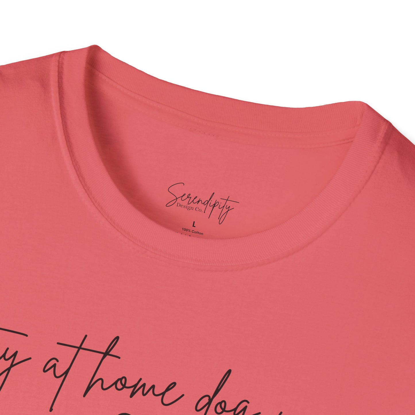 Stay At Home Dog Mom Soft Style Tee