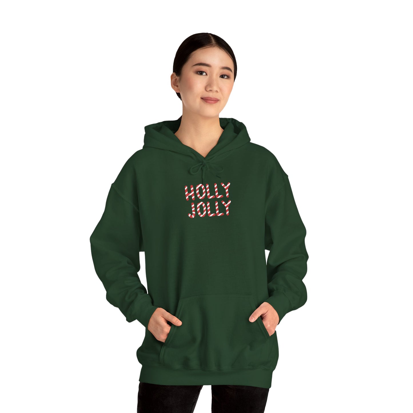 Holly Jolly Candy Cane Unisex Hoodie