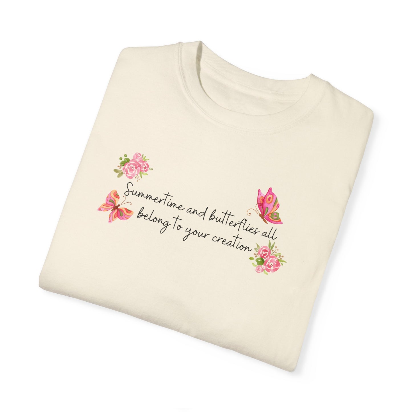 Summertime & Butterflies Comfort Colors Tee