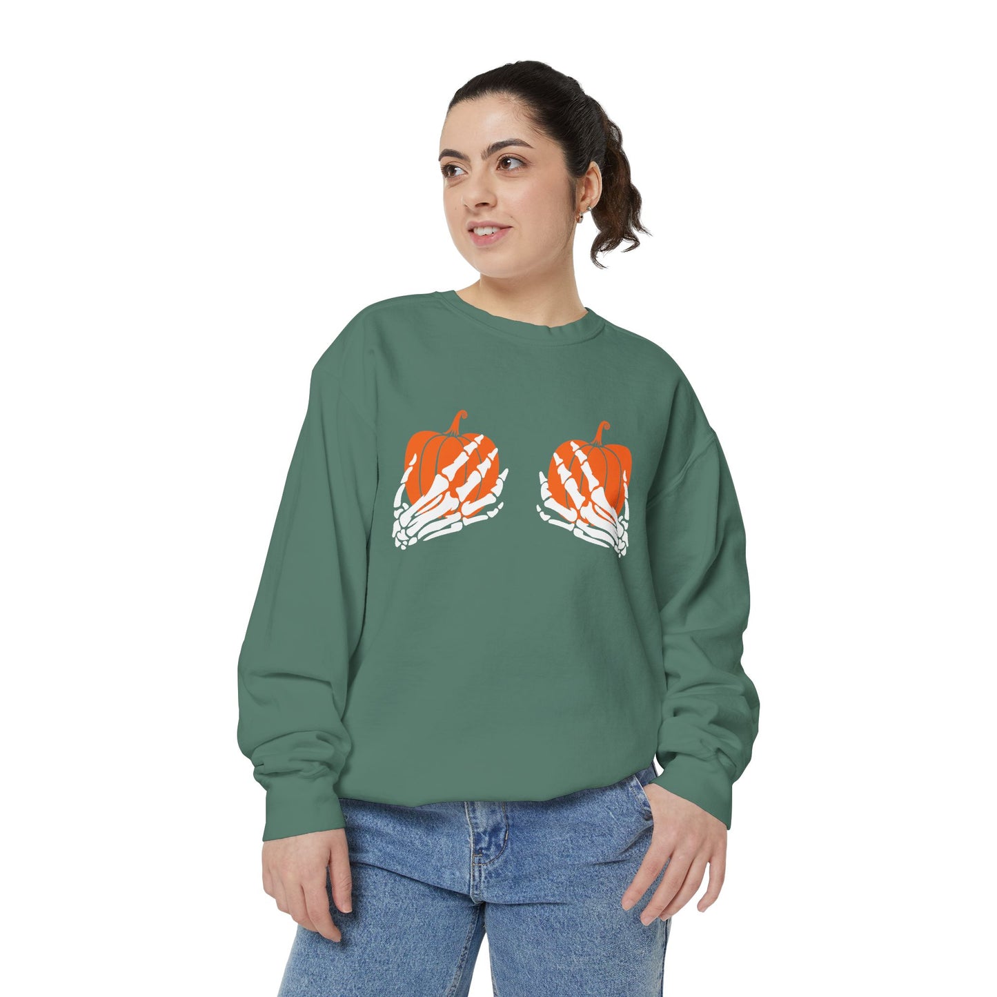 Pumpkin Grab Comfort Colors Sweatshirt