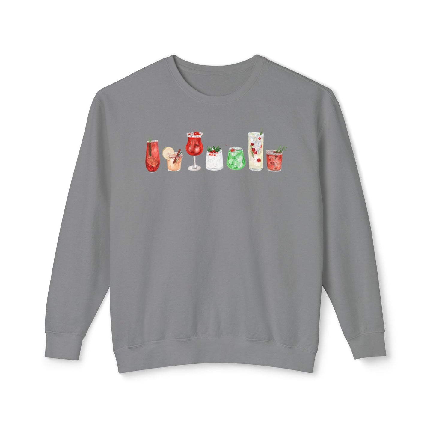 Christmas Cocktails Comfort Colors Sweatshirt