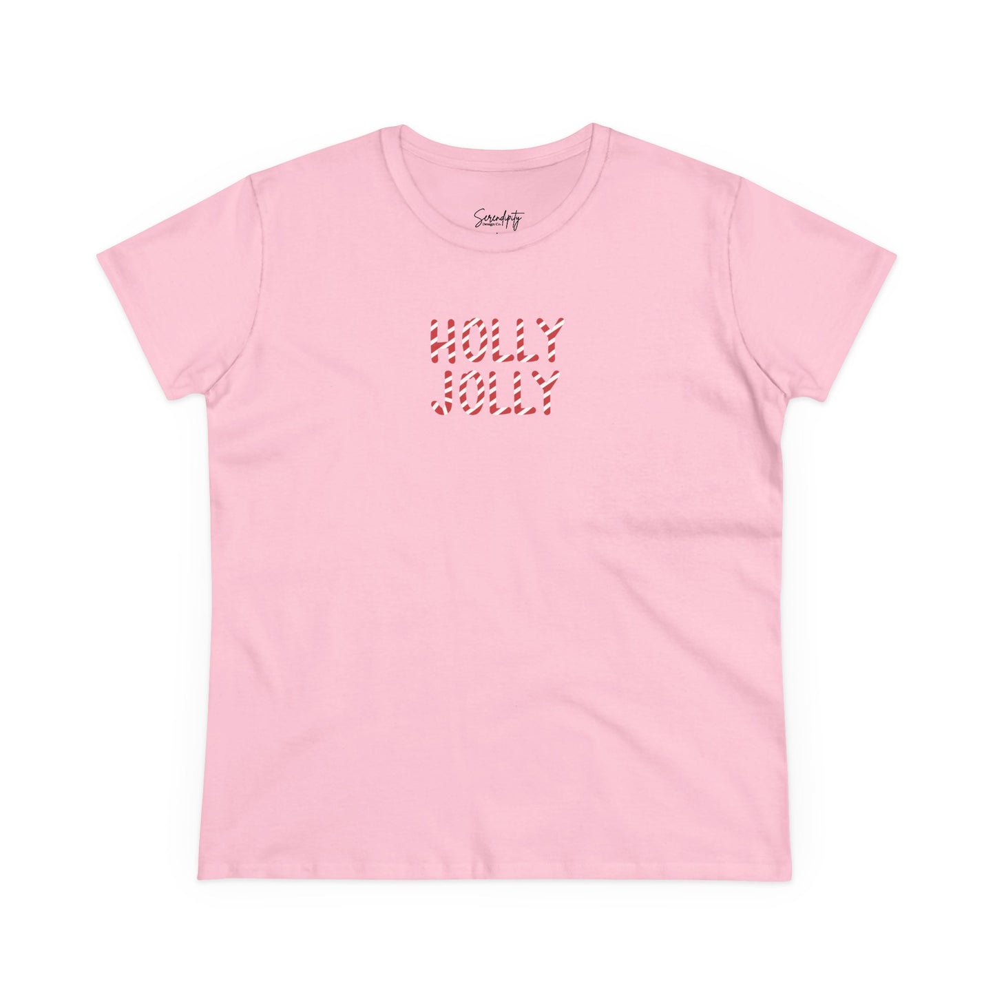 Holly Jolly Candy Cane Baby Tee