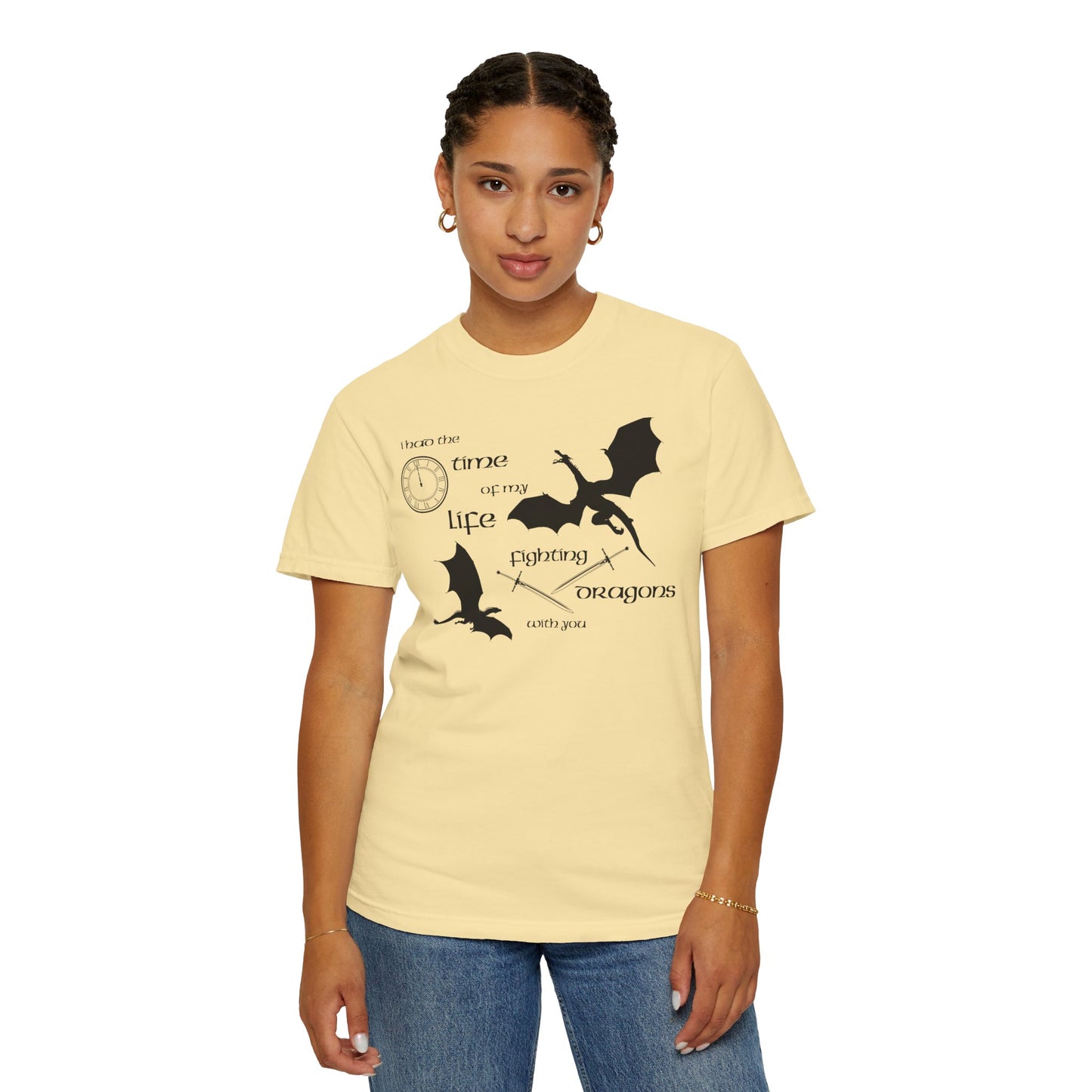 Fighting Dragons With You Comfort Colors Tee