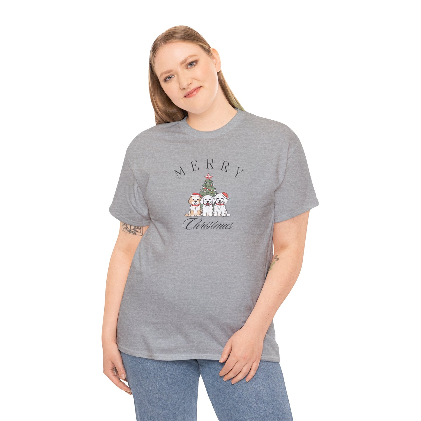 Merry Christmas Puppies Unisex Tee