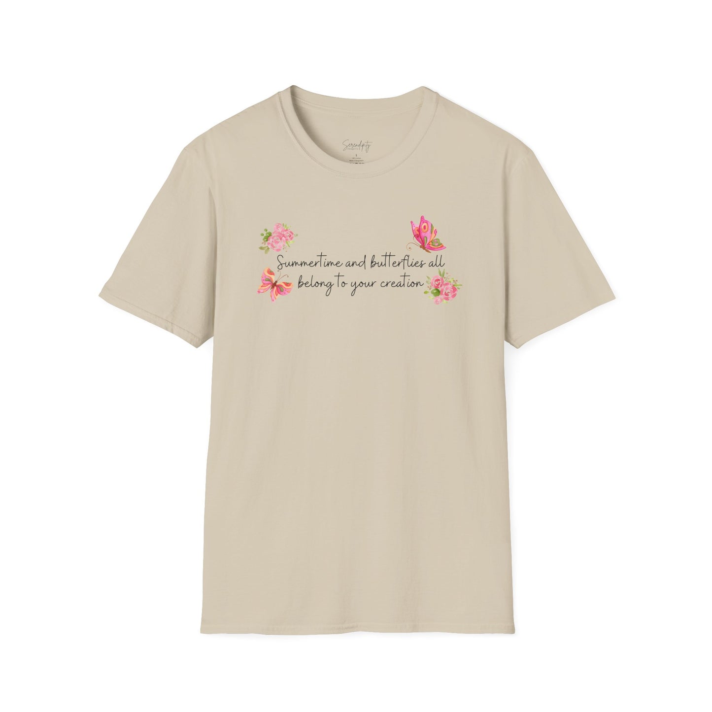 Summertime & Butterflies Soft Style Tee