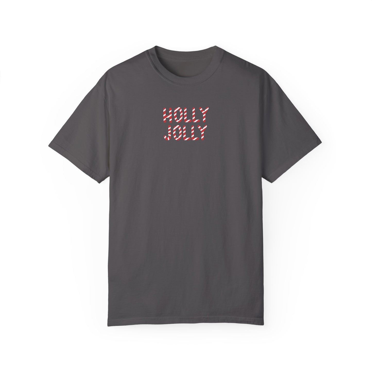 Holly Jolly Candy Cane Comfort Colors Tee