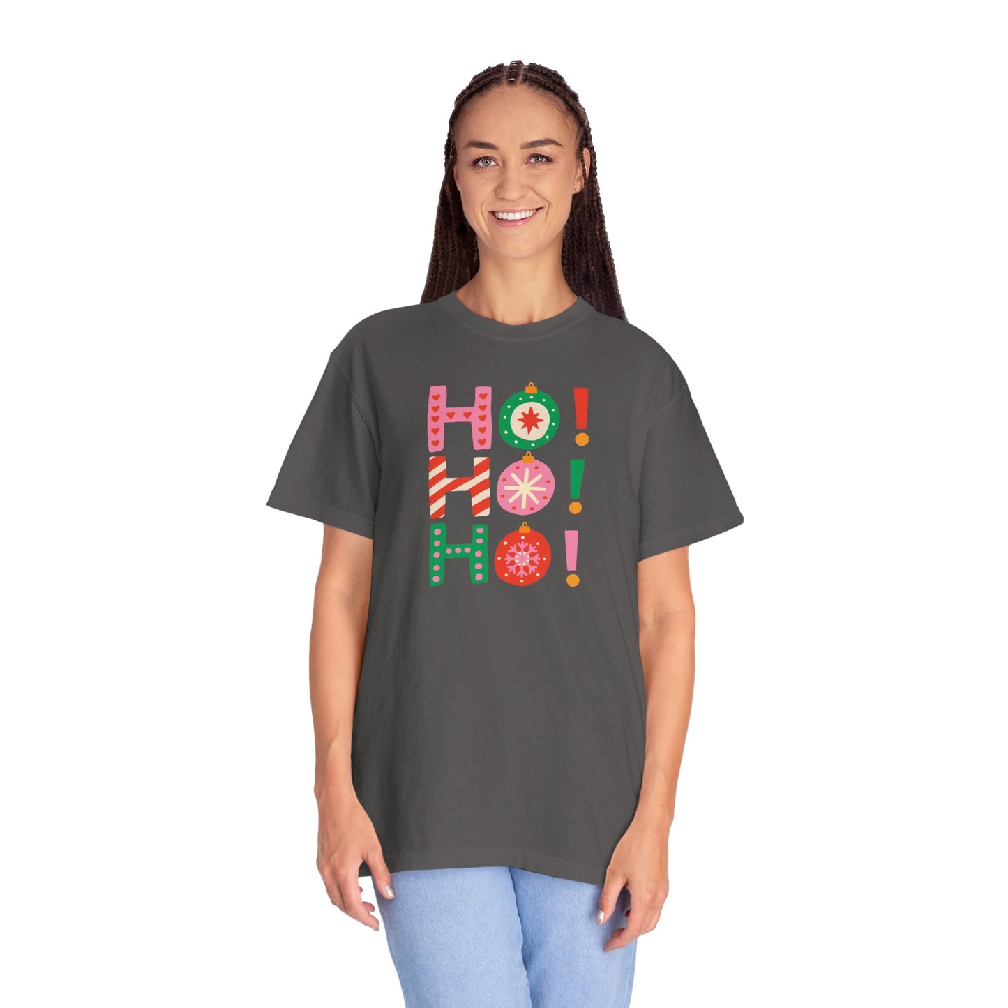 Ho Ho Ho Ornaments Comfort Colors Tee