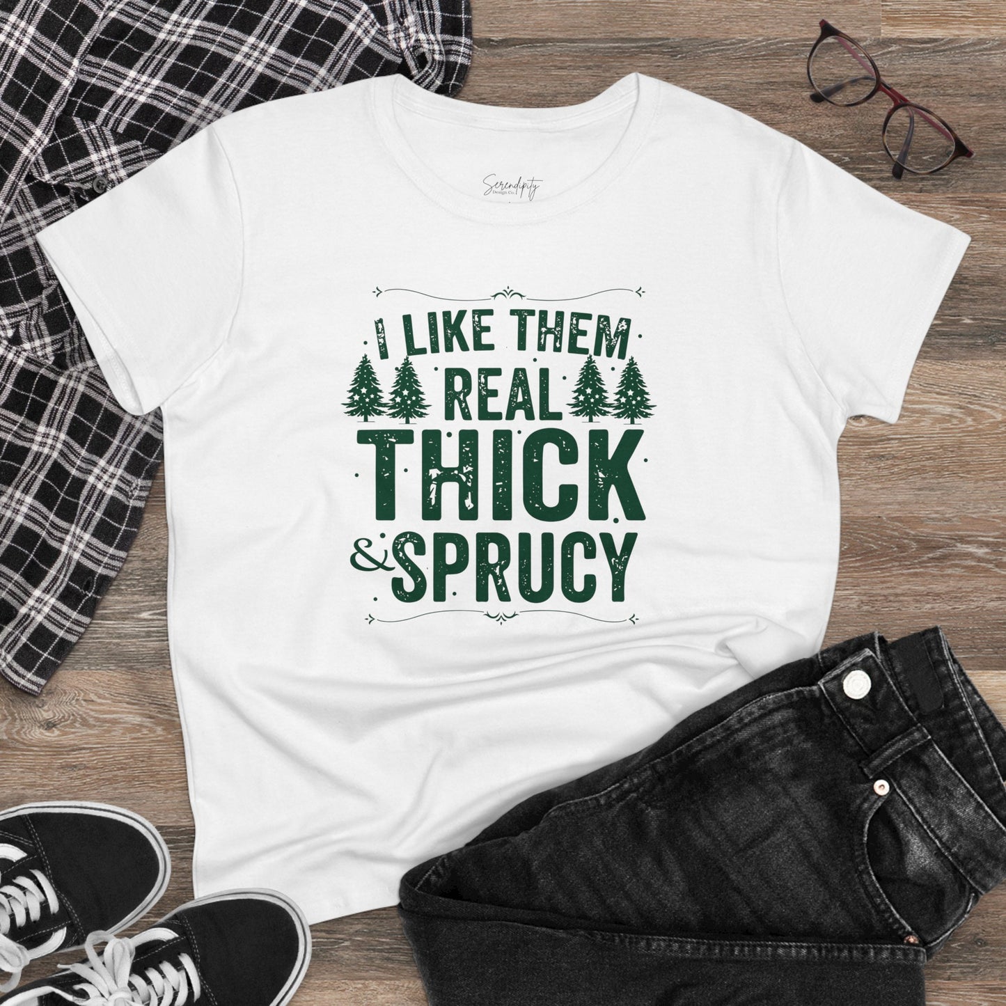 I Like Them Real Thick & Sprucy Baby Tee