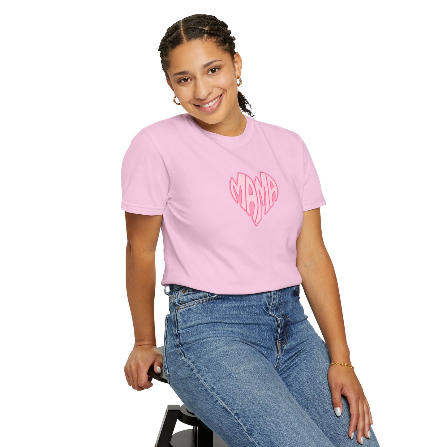 Mama Heart Comfort Colors Tee