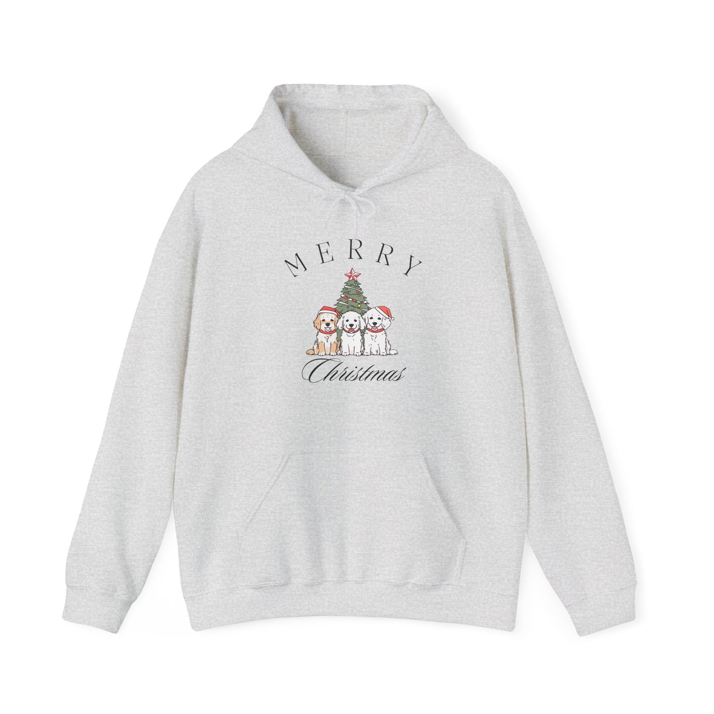 Merry Christmas Puppies Unisex Hoodie