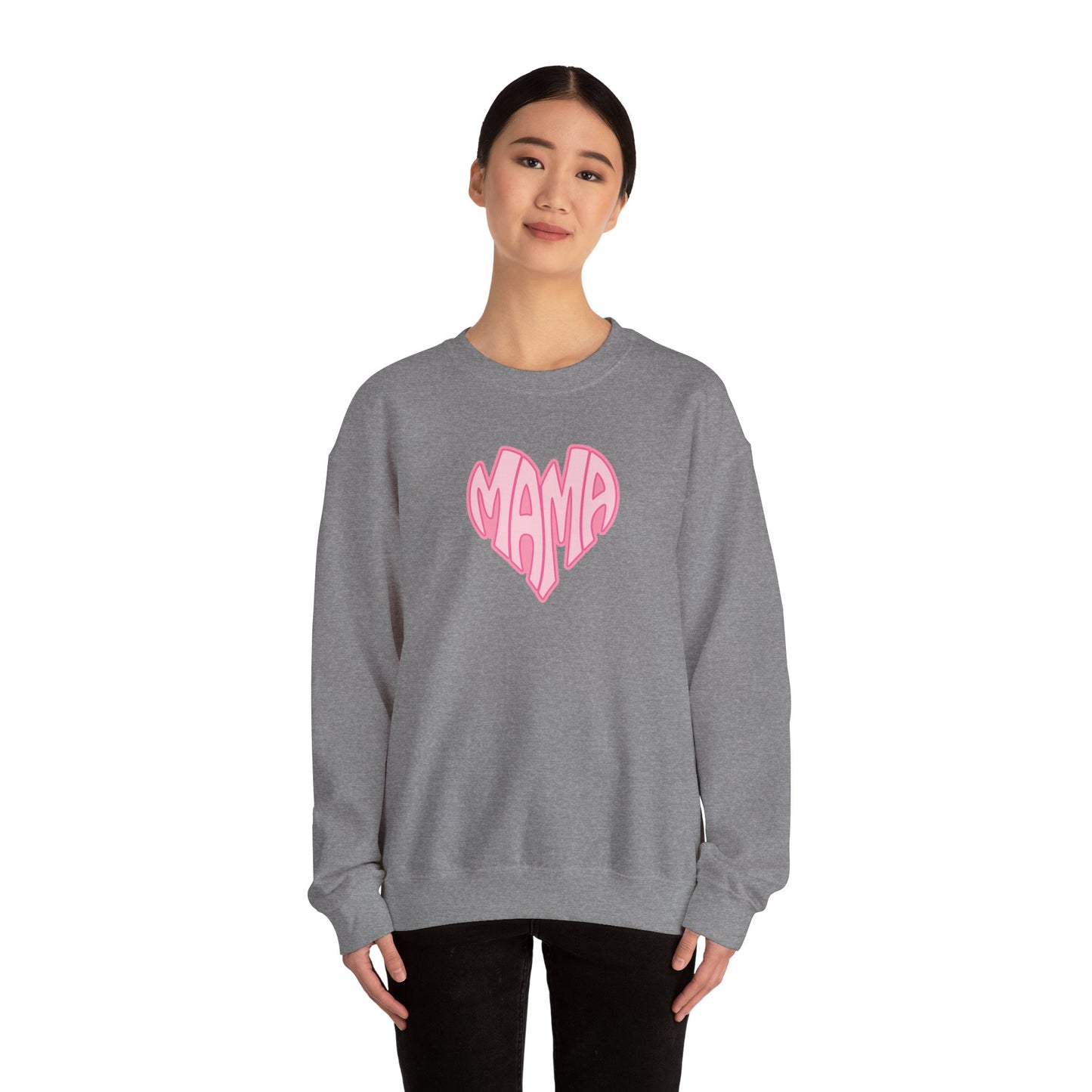 Mama Heart Crewneck Sweatshirt