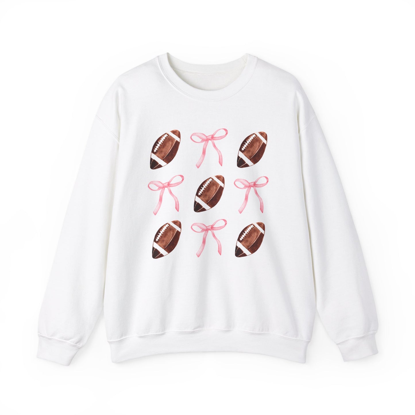 Football Bows Unisex Crewneck