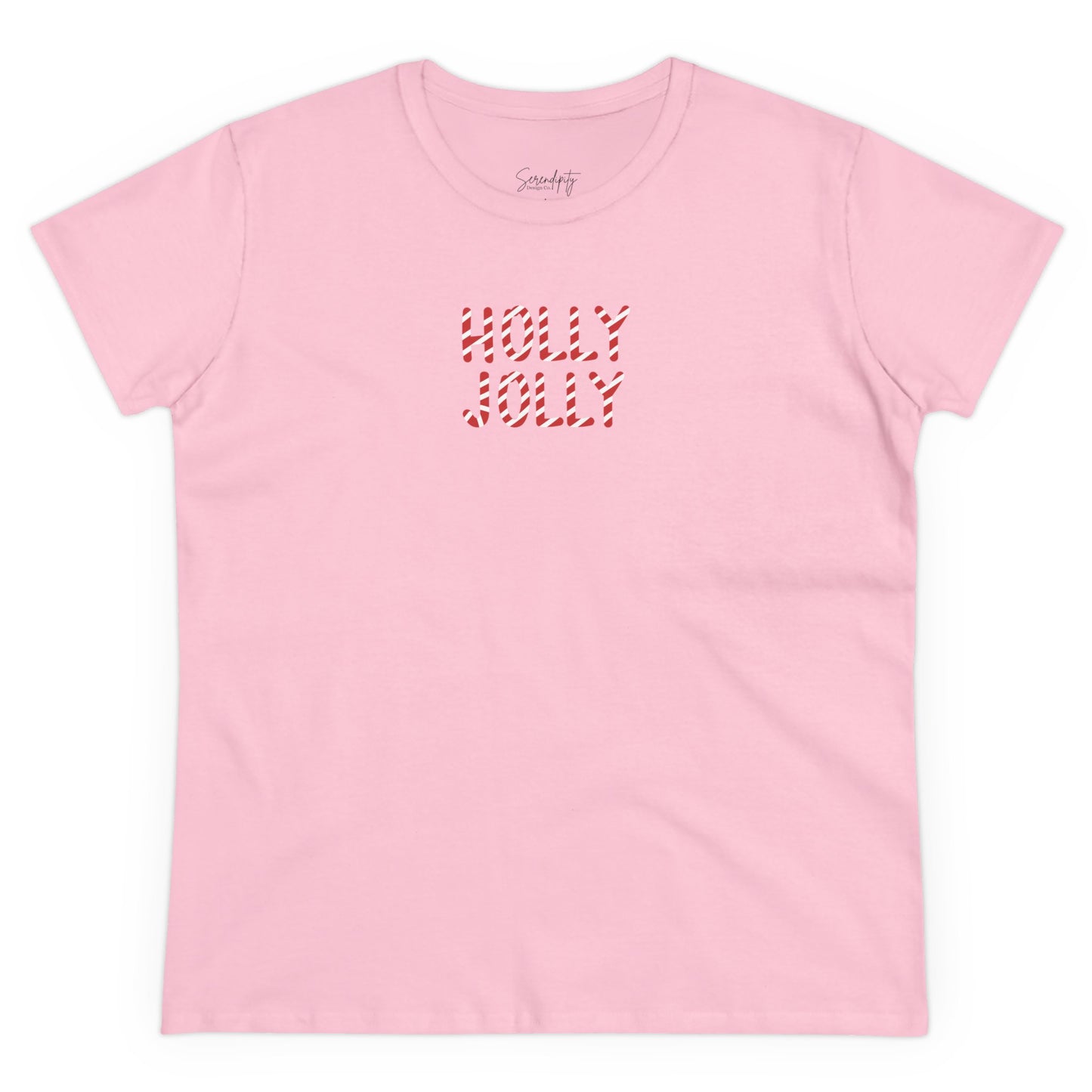 Holly Jolly Candy Cane Baby Tee