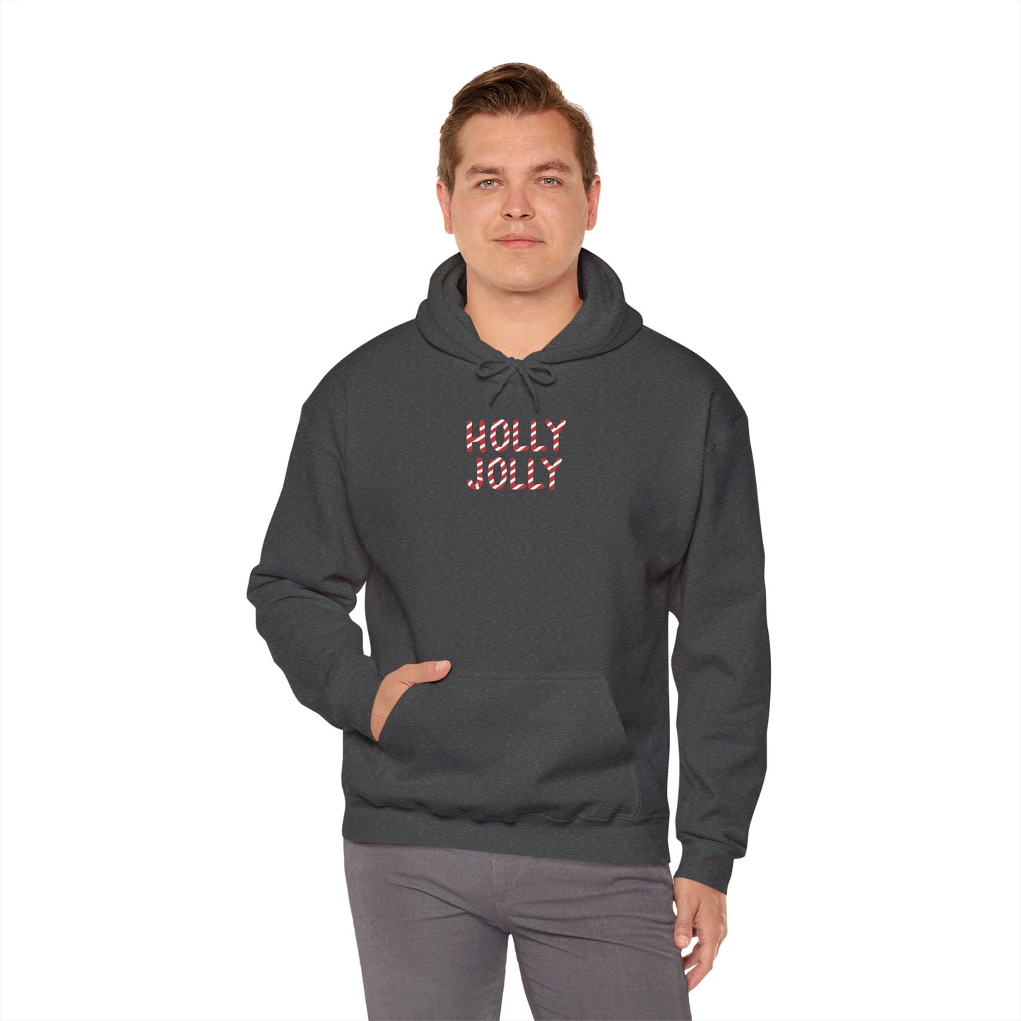 Holly Jolly Candy Cane Unisex Hoodie