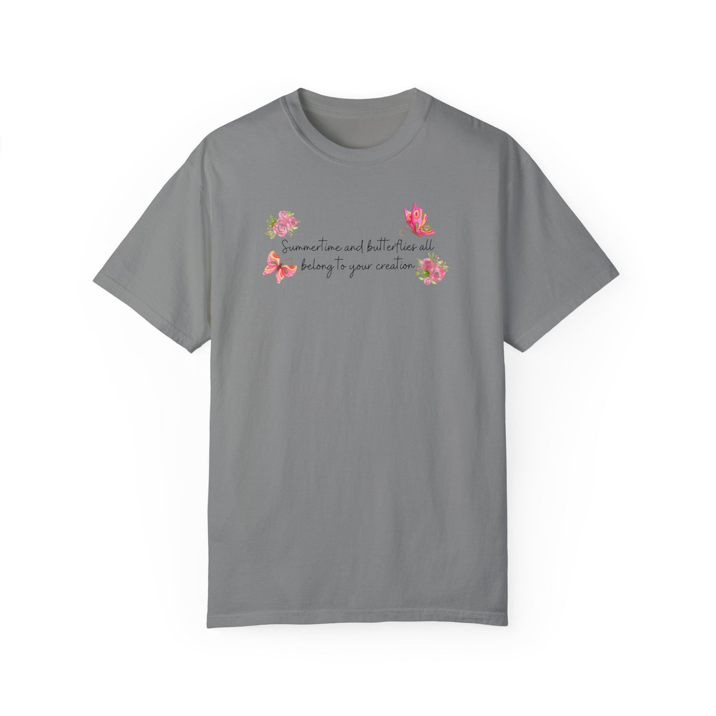 Summertime & Butterflies Comfort Colors Tee