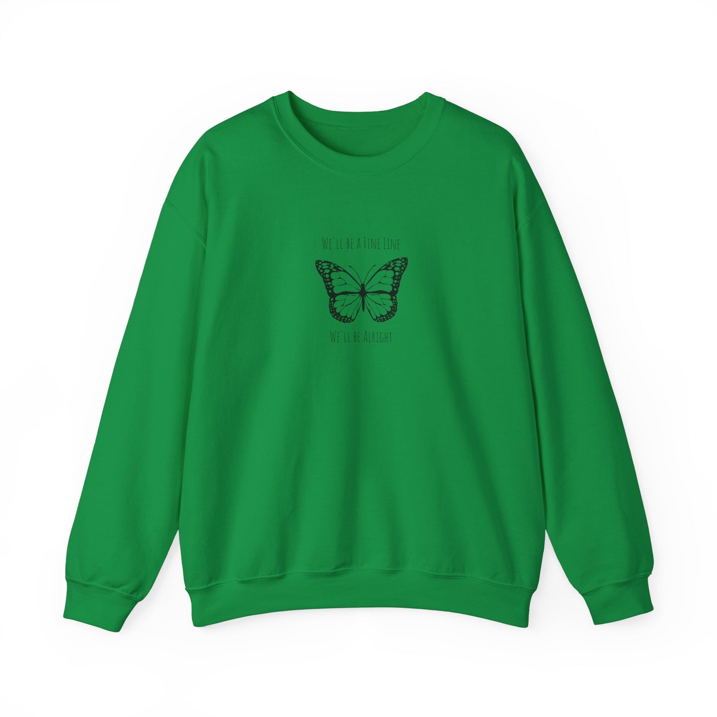 Fine Line Butterfly Unisex Crewneck