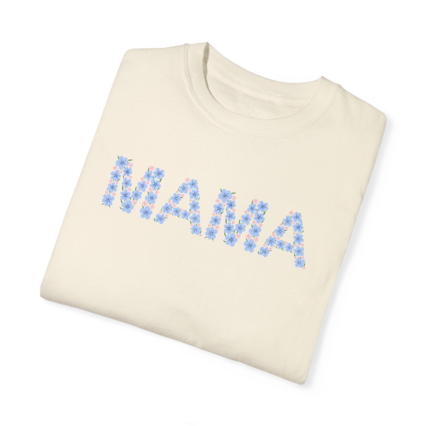 MAMA Floral Comfort Colors Tee