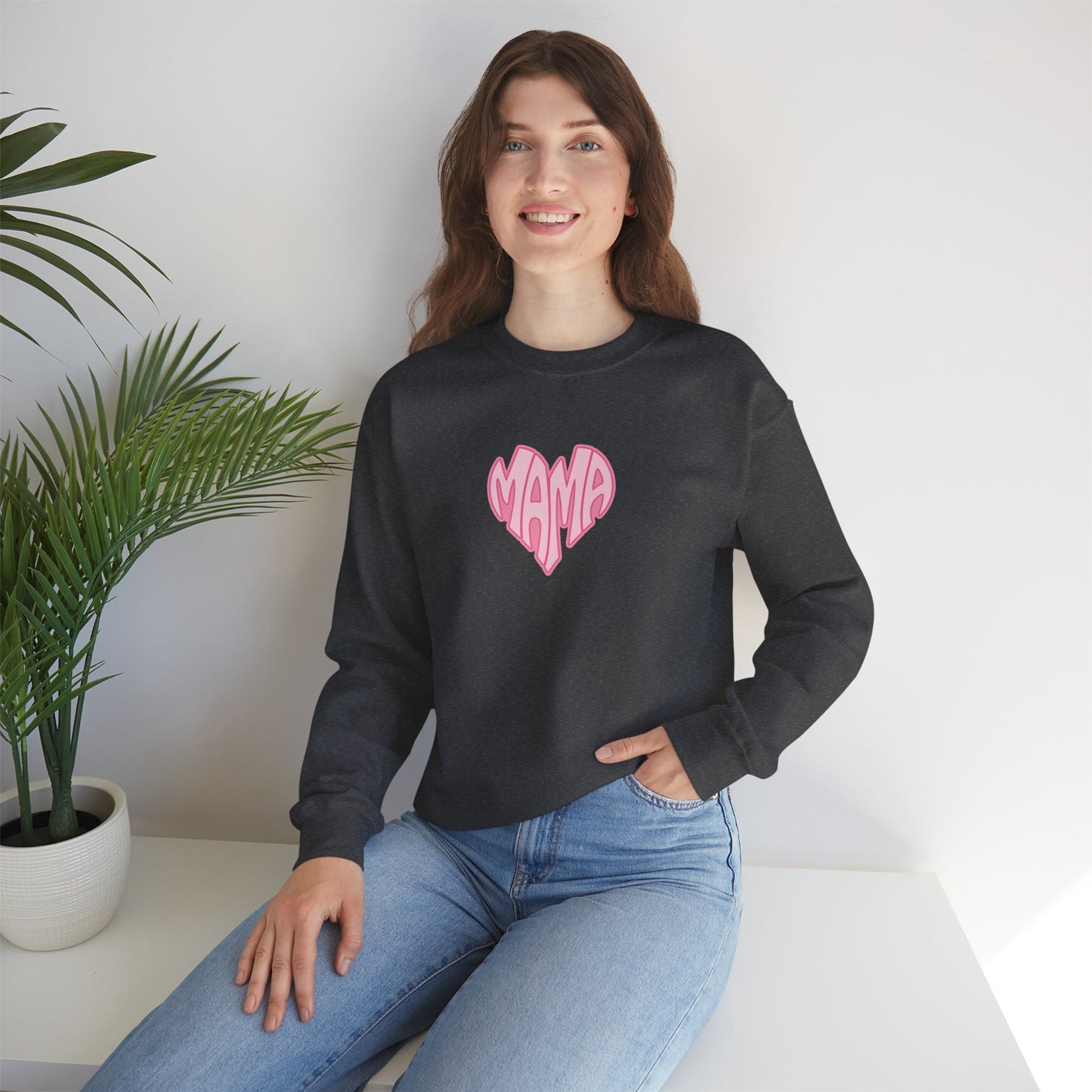 Mama Heart Unisex Crewneck