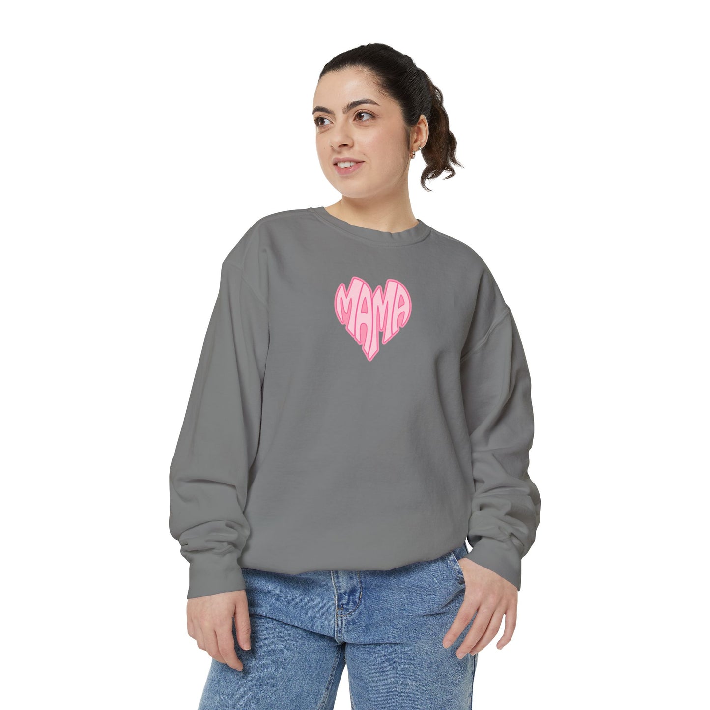 Mama Heart Comfort Colors Sweatshirt