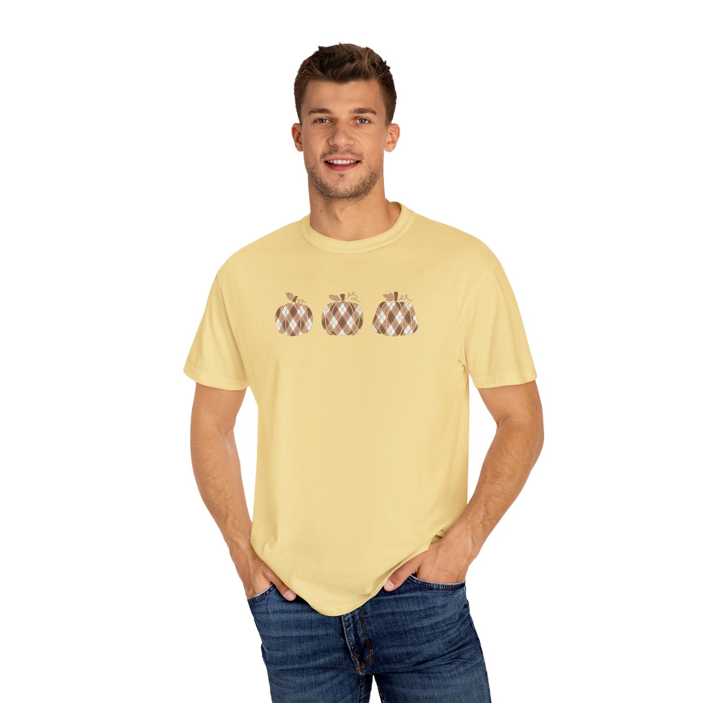 Plaid Pumpkins Comfort Colors Tee