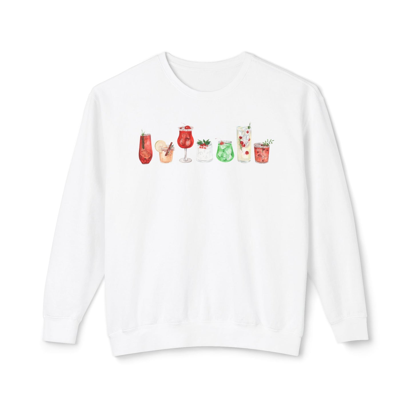 Christmas Cocktails Comfort Colors Sweatshirt