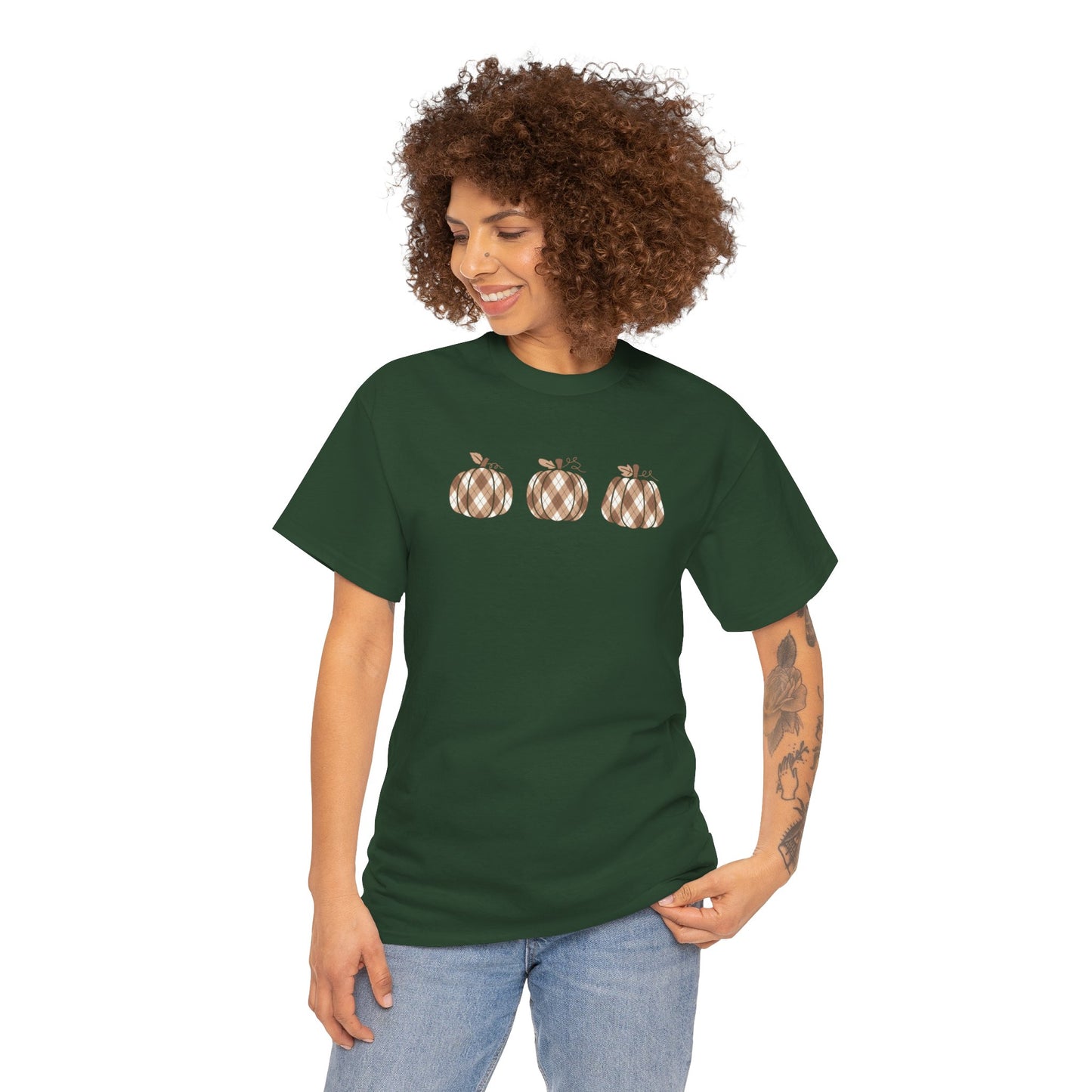 Plaid Pumpkins Unisex Tee