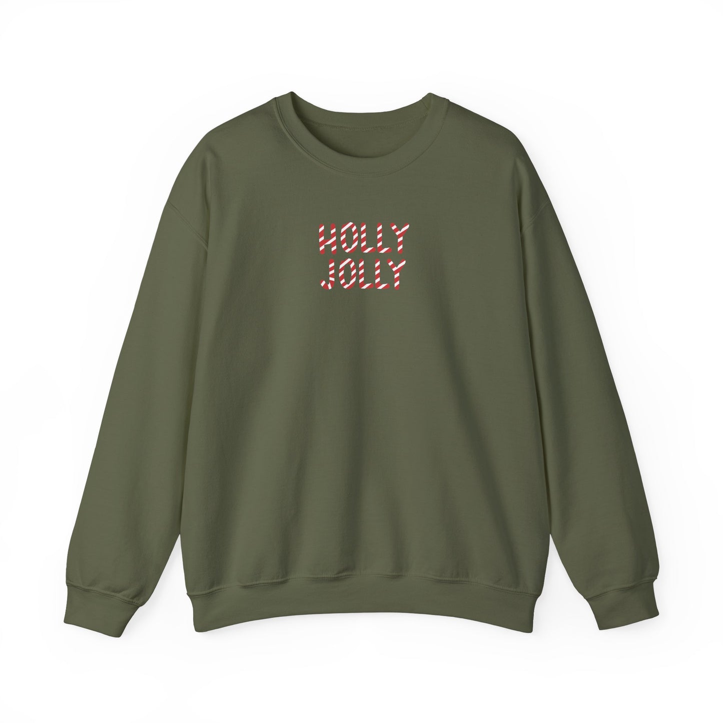 Holly Jolly Candy Cane Unisex Crewneck