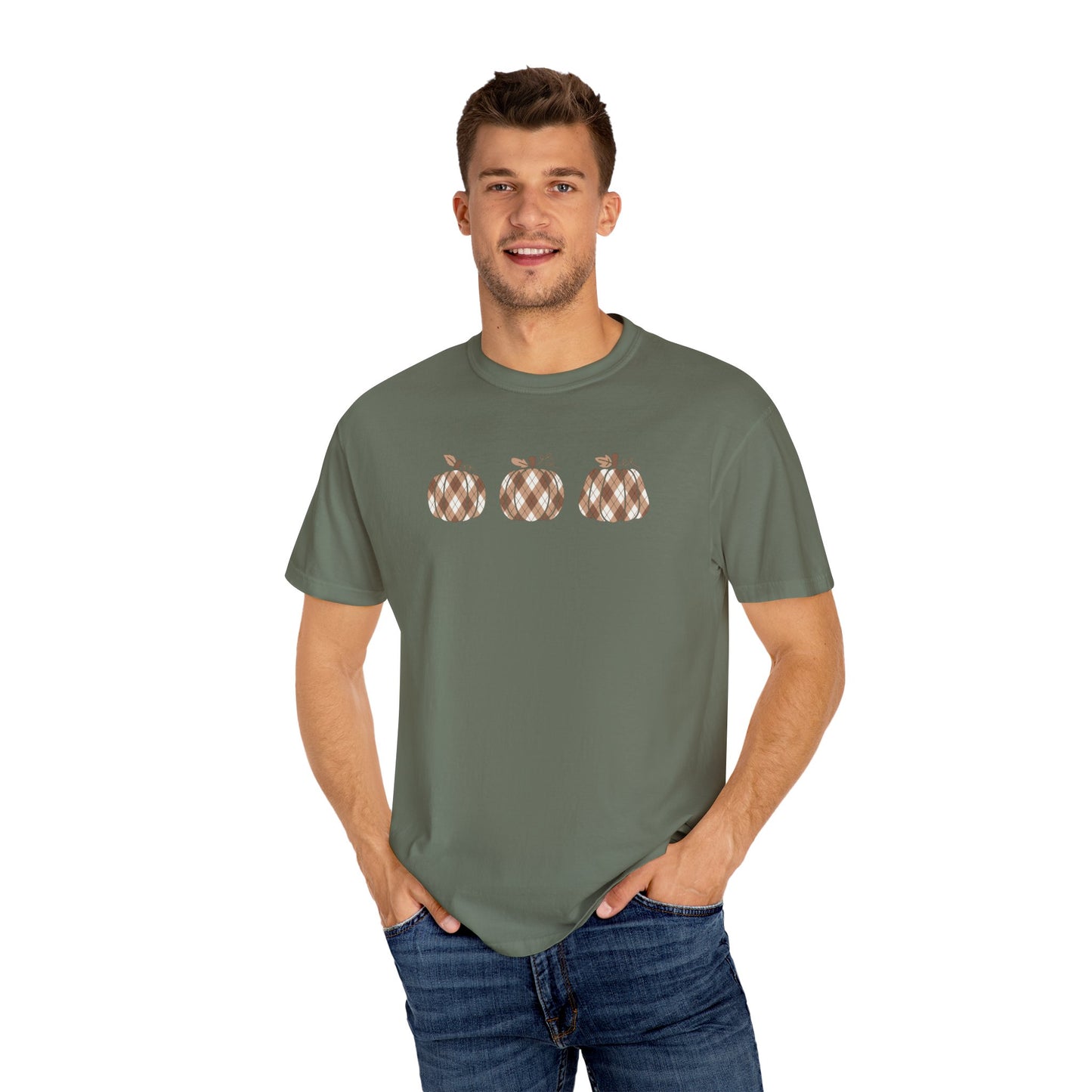 Plaid Pumpkins Comfort Colors Tee