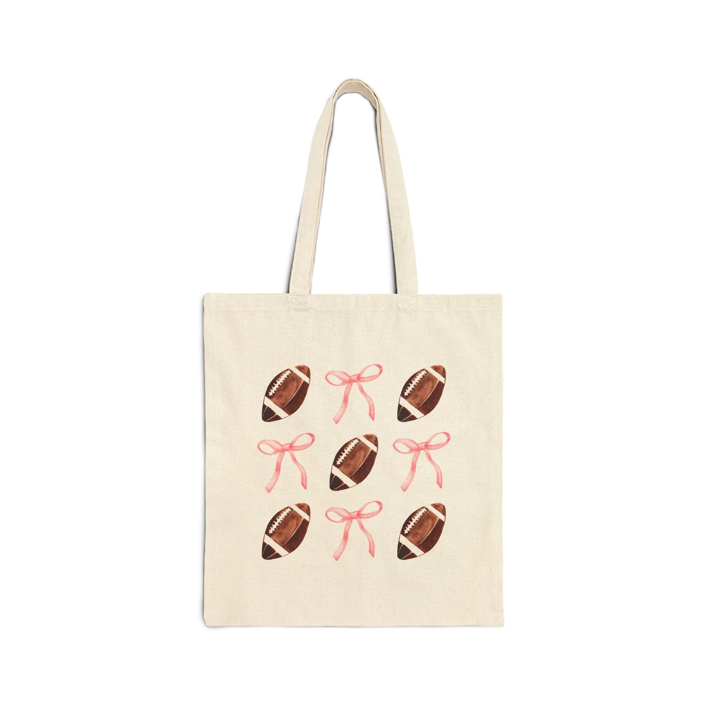 Football Bows Tote Bag