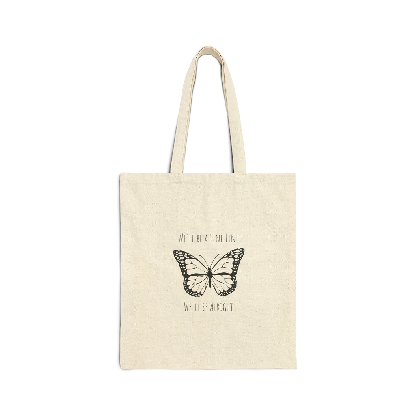 Fine Line Butterfly Tote Bag