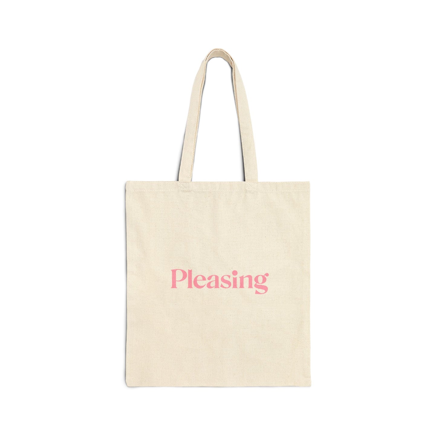 Pleasing Light Pink Cotton Tote Bag