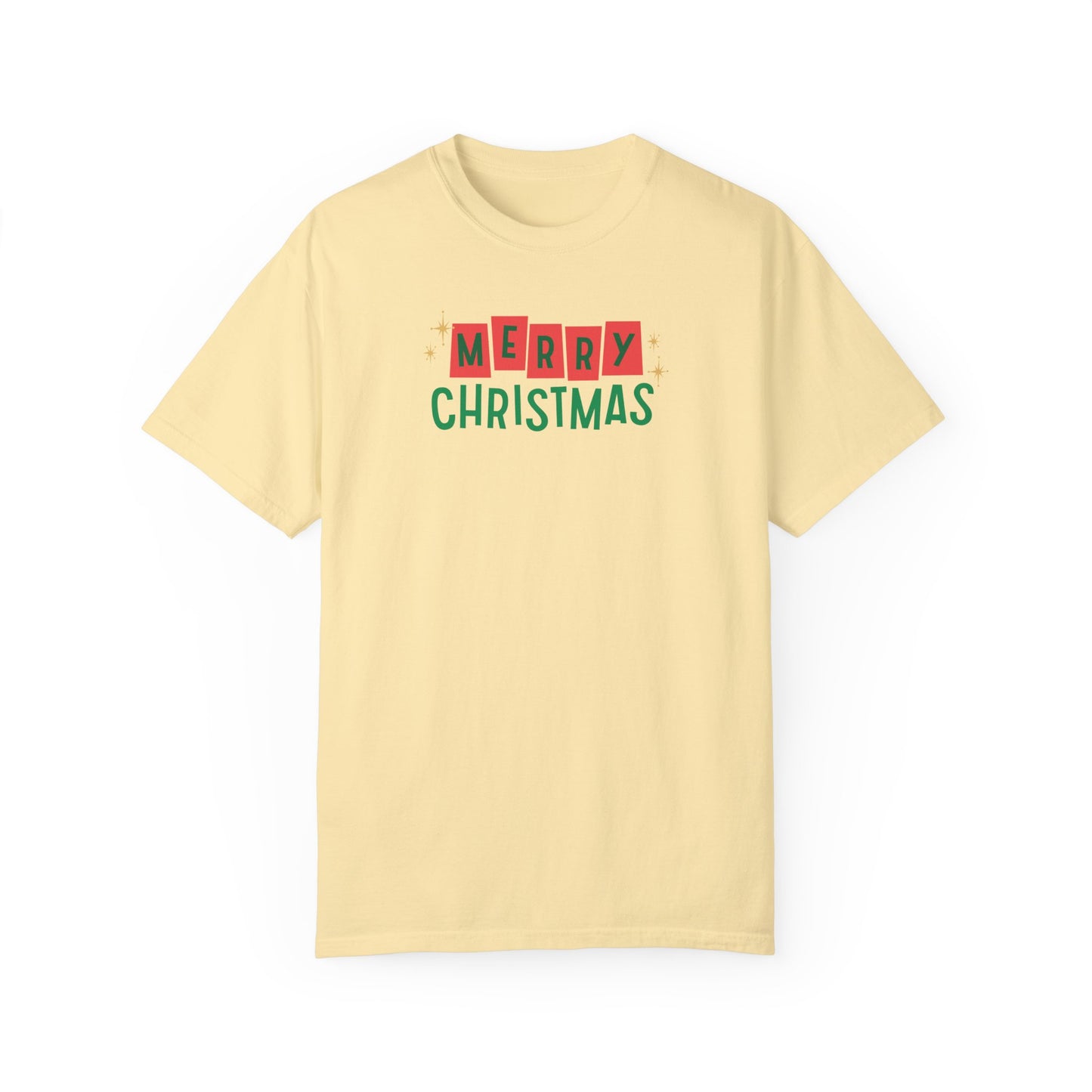 Retro Merry Christmas Comfort Colors Tee