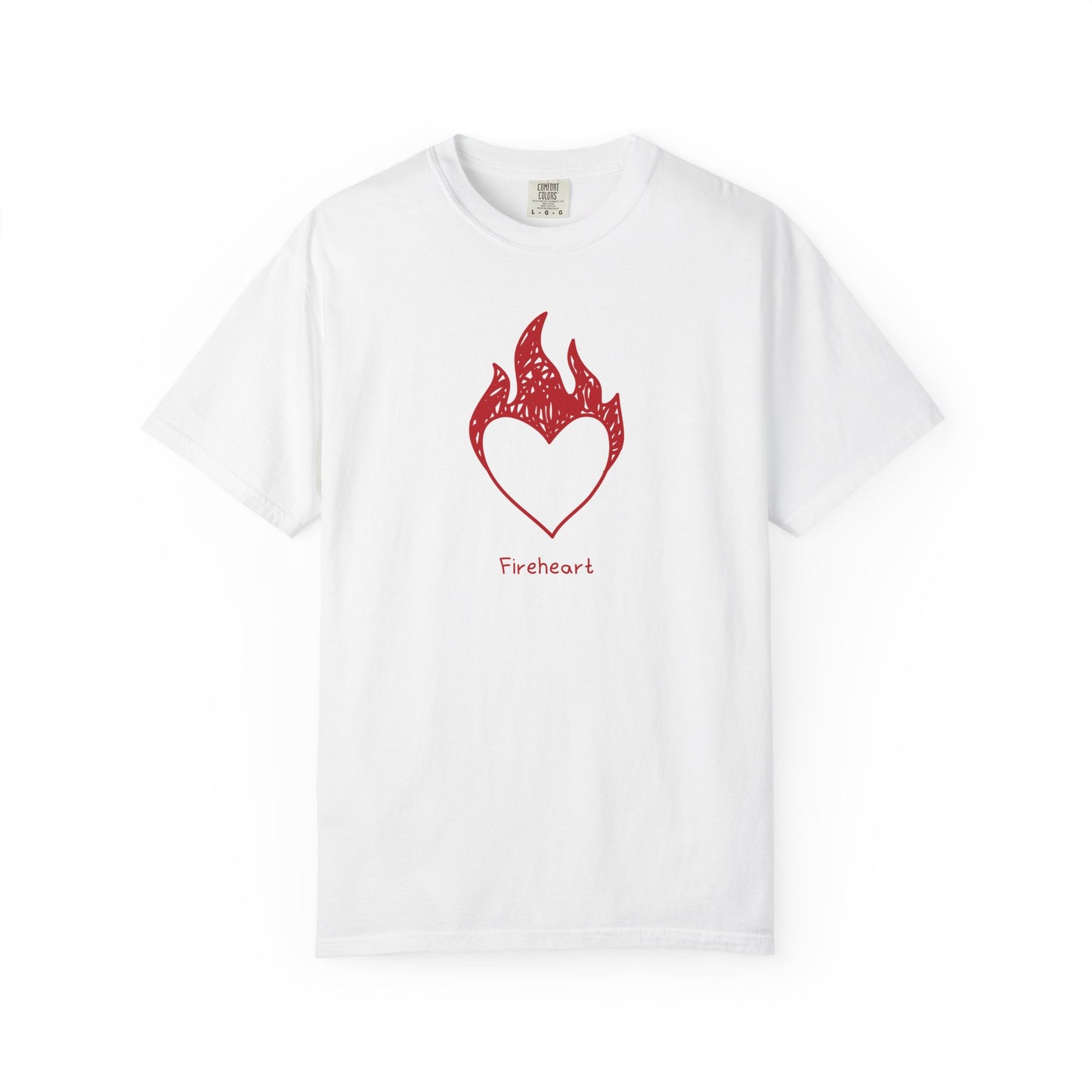 Fireheart Hand-drawn Comfort Colors Tee