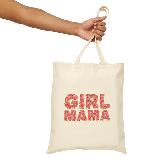 Girl Mama Floral Tote Bag