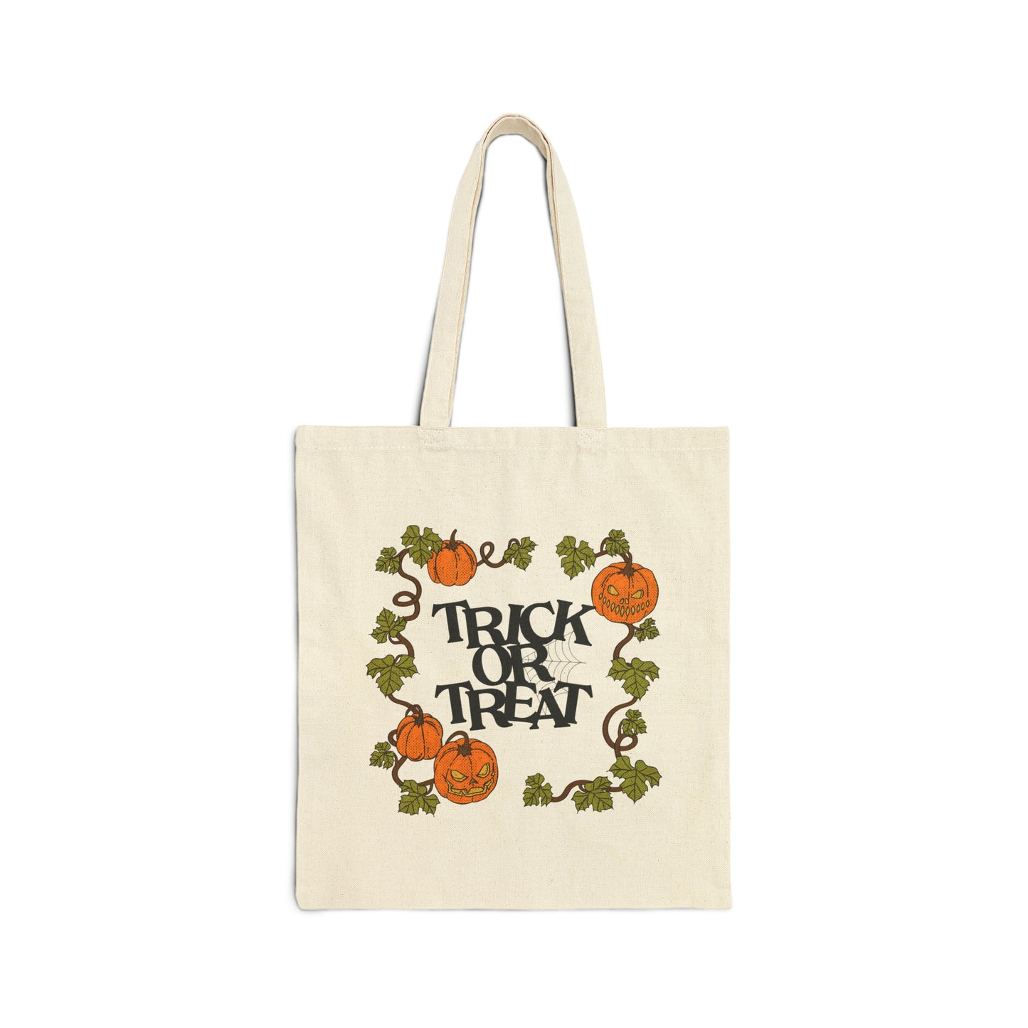 Vintage Trick or Treat Cotton Tote Bag