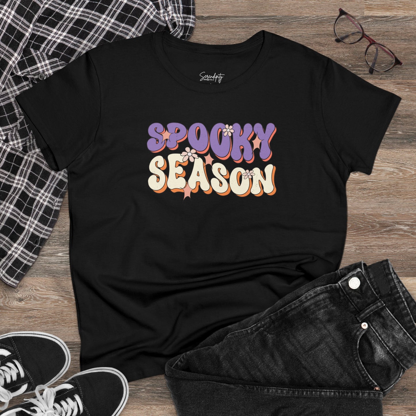 Spooky Season Girly Baby Tee