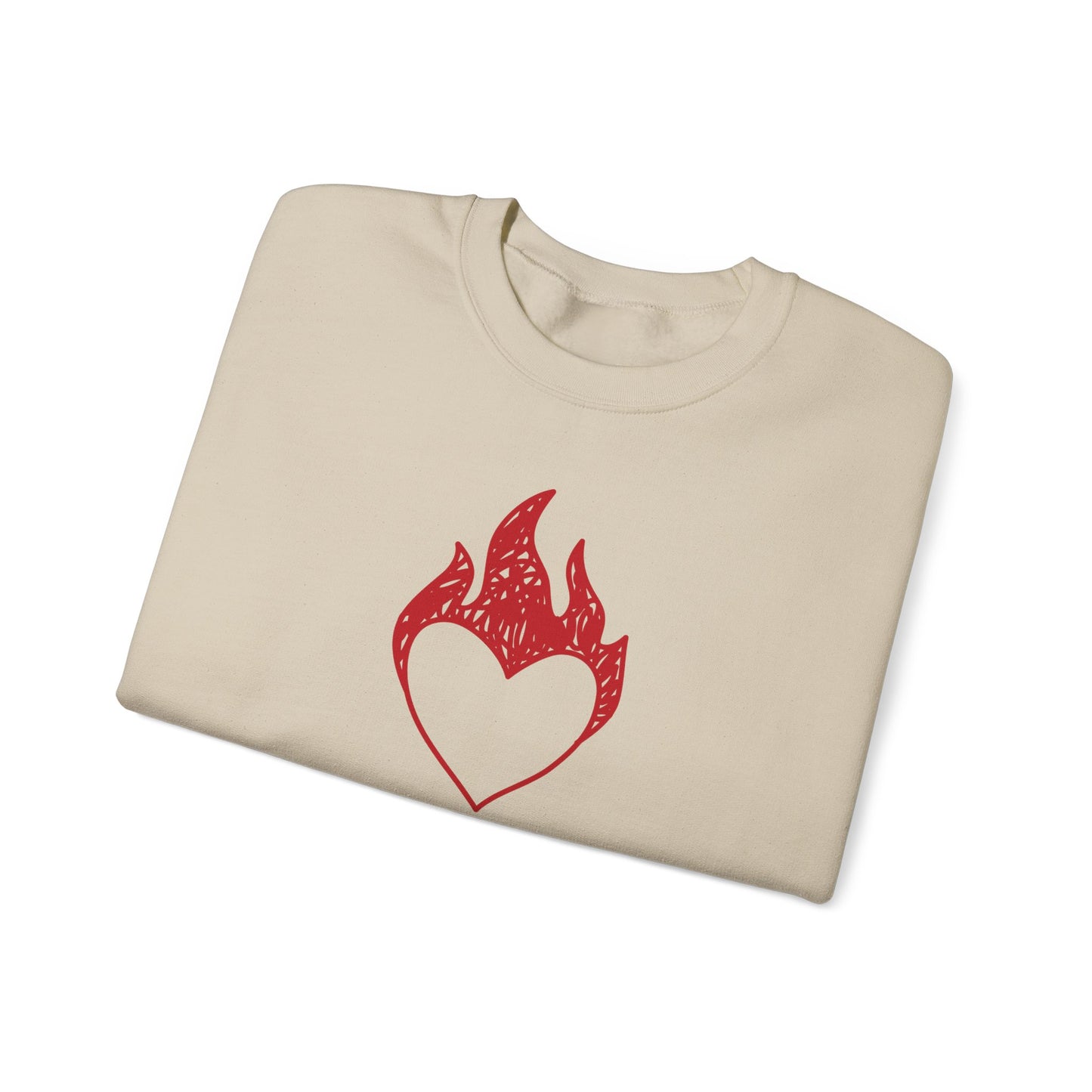 Fireheart Hand-drawn Crewneck Sweatshirt