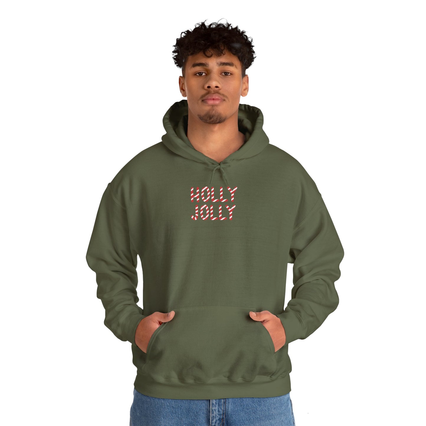 Holly Jolly Candy Cane Unisex Hoodie